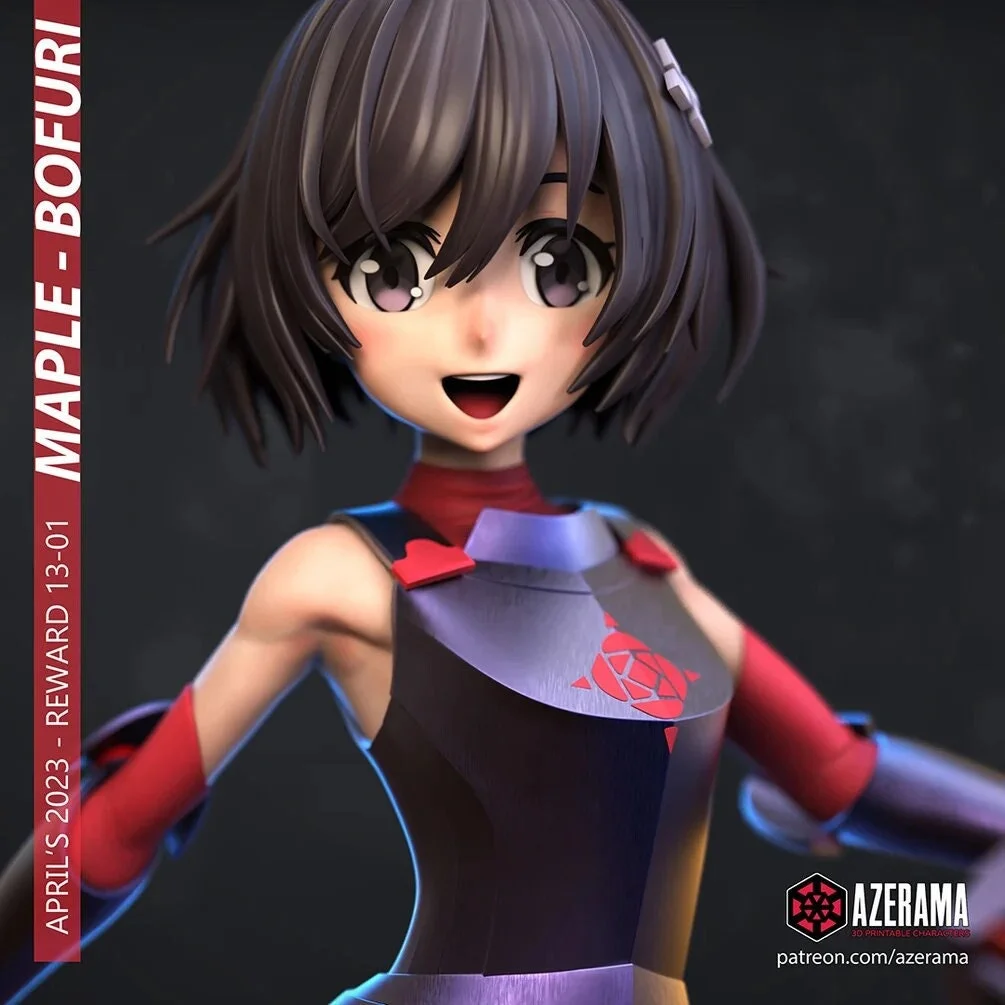 Maple | Fan Art | 3D Printed Resin Model Garage Kit | *Un-Painted* | Azerama