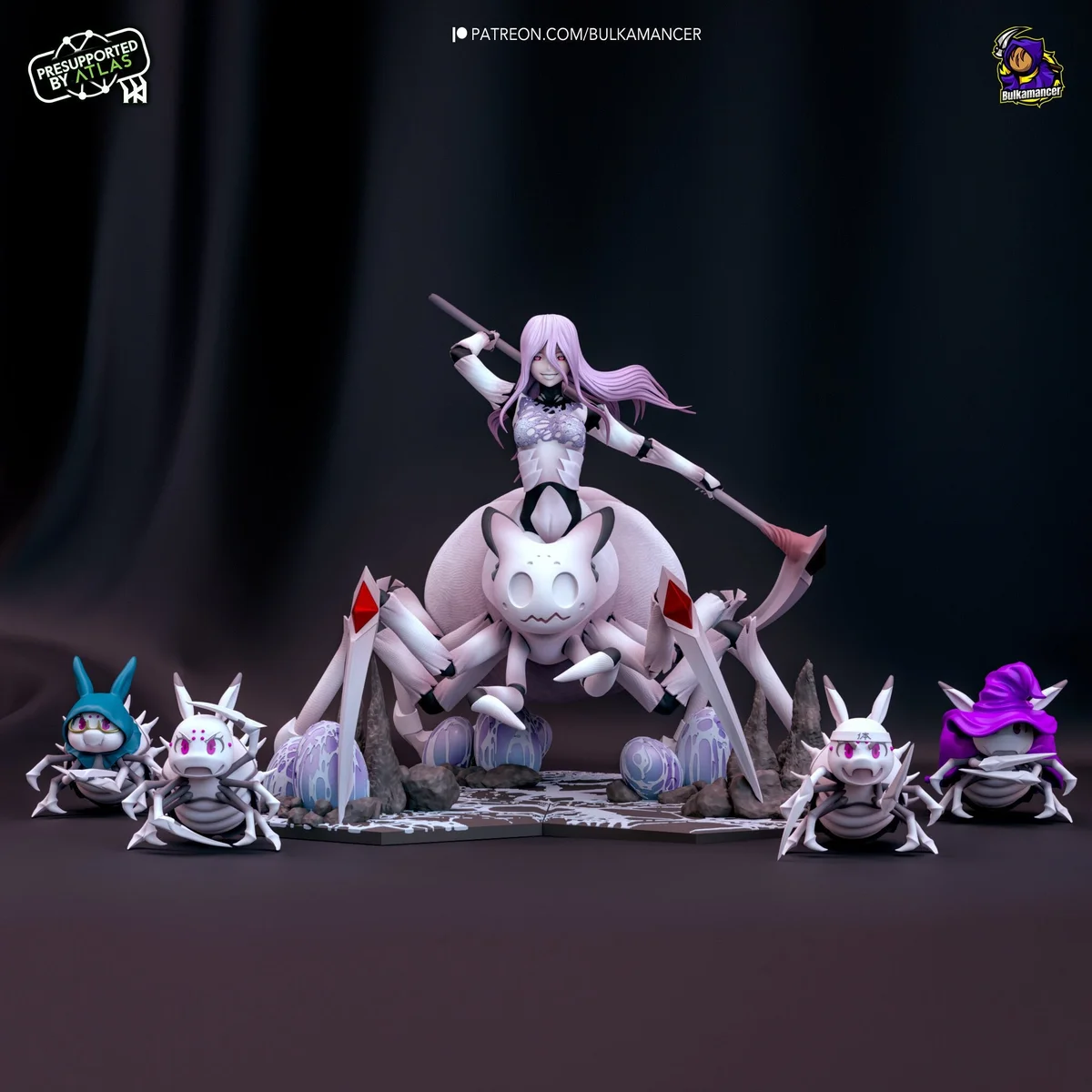 Spider Girl & Friends | Fan Art | 3D Printed Resin Model Garage Kit | *Un-Painted* | Bulkamancer