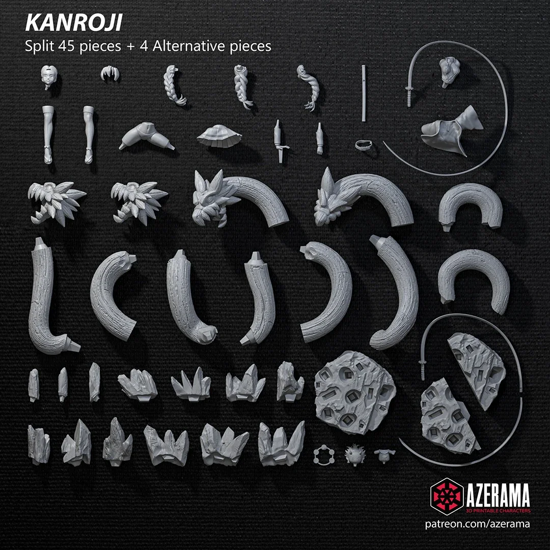 Mitsuri Kanroji | Fan Art | 3D Printed Resin Model Garage Kit | *Un-Painted* | Azerama 4