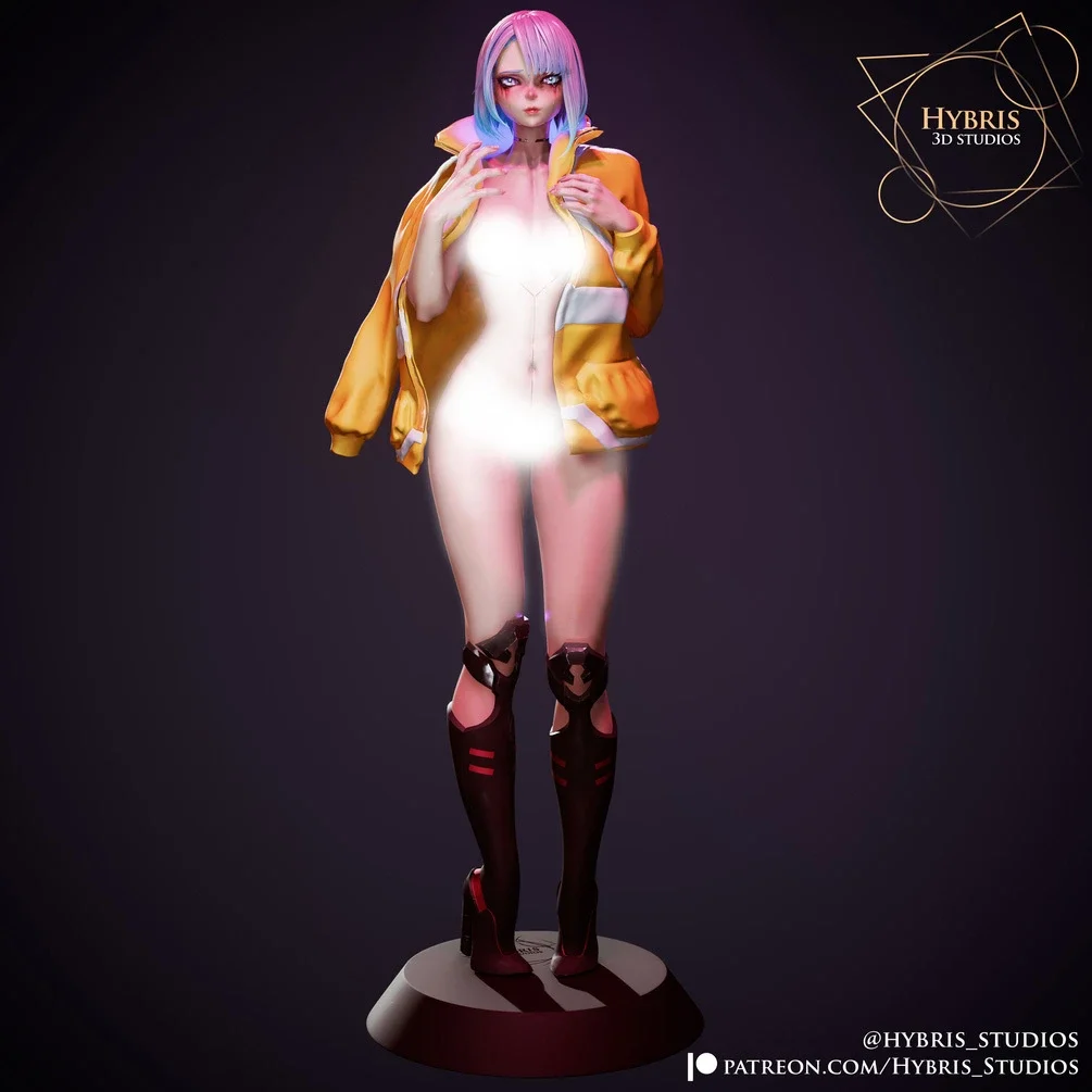 CyberGirl Pinup | Fan Art | 3D Printed Resin Model Garage Kit | *Un-Painted* | Hybris Studio