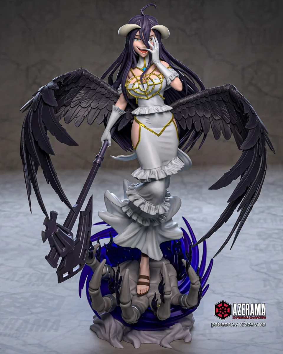 Albedo | Fan Art | 3D Printed Resin Model Garage Kit | *Un-Painted* | Azerama