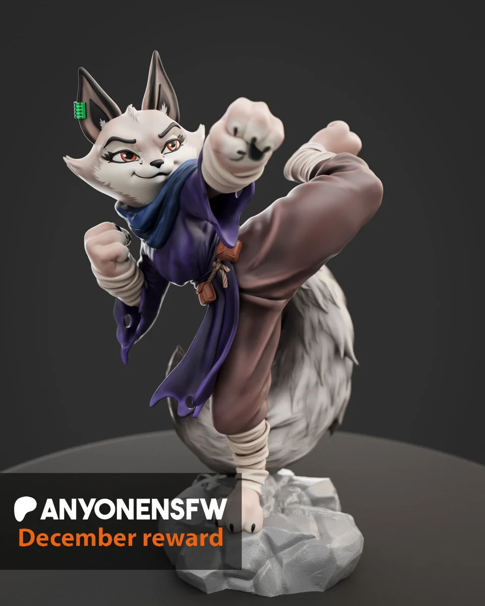 Zhen | Fan Art | 3D Printed Resin Model Garage Kit | *Un-Painted* | AnyoneNSFW