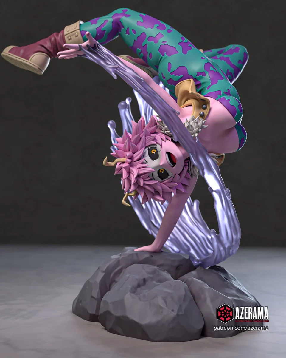 Mina Ashido | Fan Art | 3D Printed Resin Model Garage Kit | *Un-Painted* | Azerama