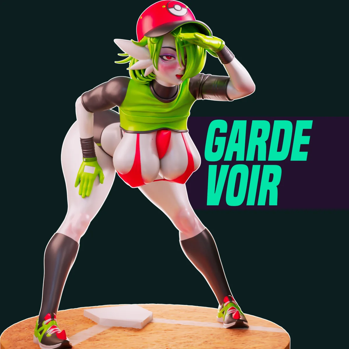 Baseball Girl | Fan Art | 3D Printed Resin Model Garage Kit | *Un-Painted* | Officer Rhu