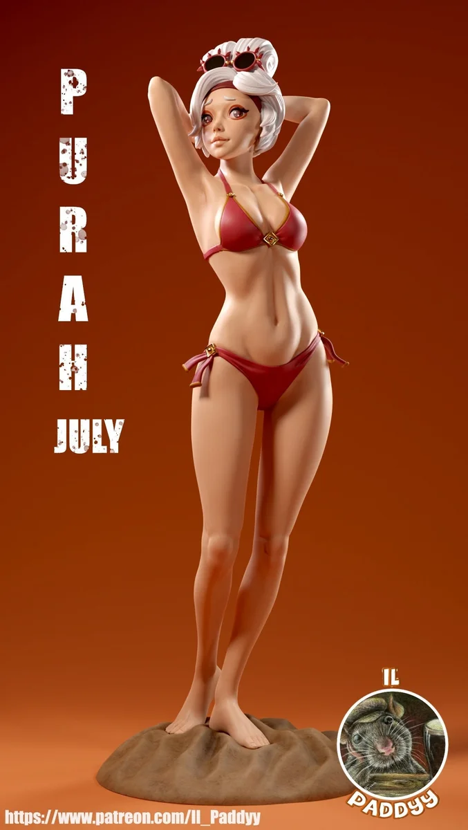 Beach Engineer | Fan Art | 3D Printed Resin Model Garage Kit | *Un-Painted* | Il Paddyy