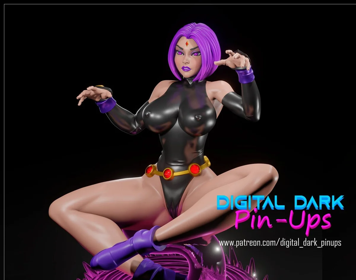 Raven | Fan Art | 3D Printed Resin Model Garage Kit | *Un-Painted* | Digital Dark