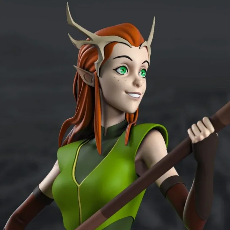 Druid | Fan Art | 3D Printed Resin Model Garage Kit | *Un-Painted* | Azerama