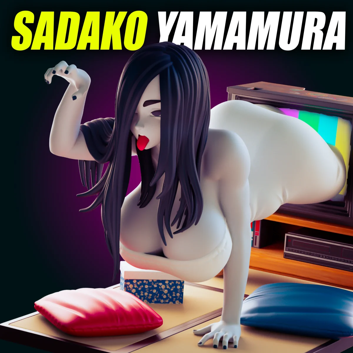 Sadako | Fan Art | 3D Printed Resin Model Garage Kit | *Un-Painted* | Officer Rhu