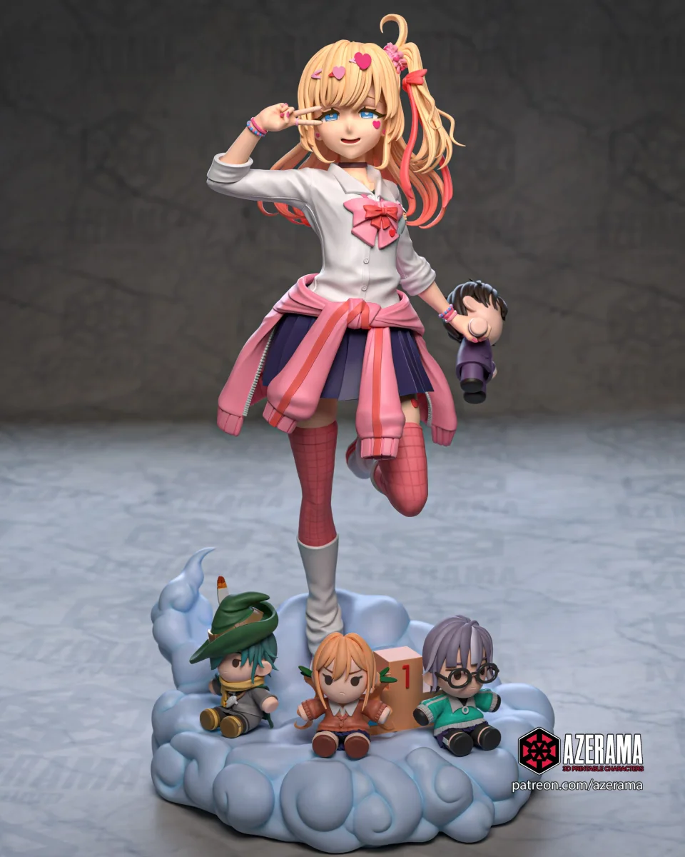 Ahko | Fan Art | 3D Printed Resin Model Garage Kit | *Un-Painted* | Azerama