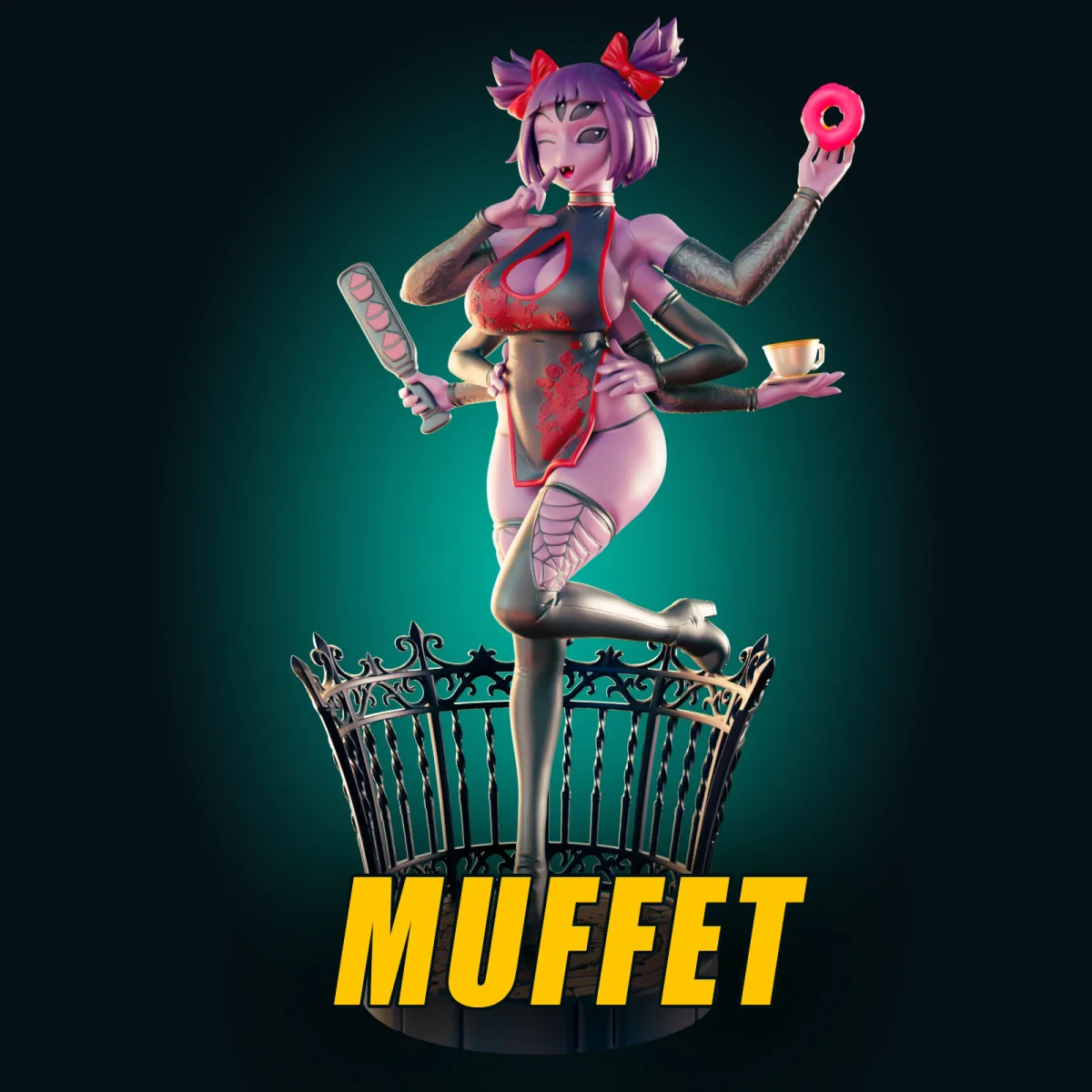 Muffet | Fan Art | 3D Printed Resin Model Garage Kit | *Un-Painted* | Officer Rhu