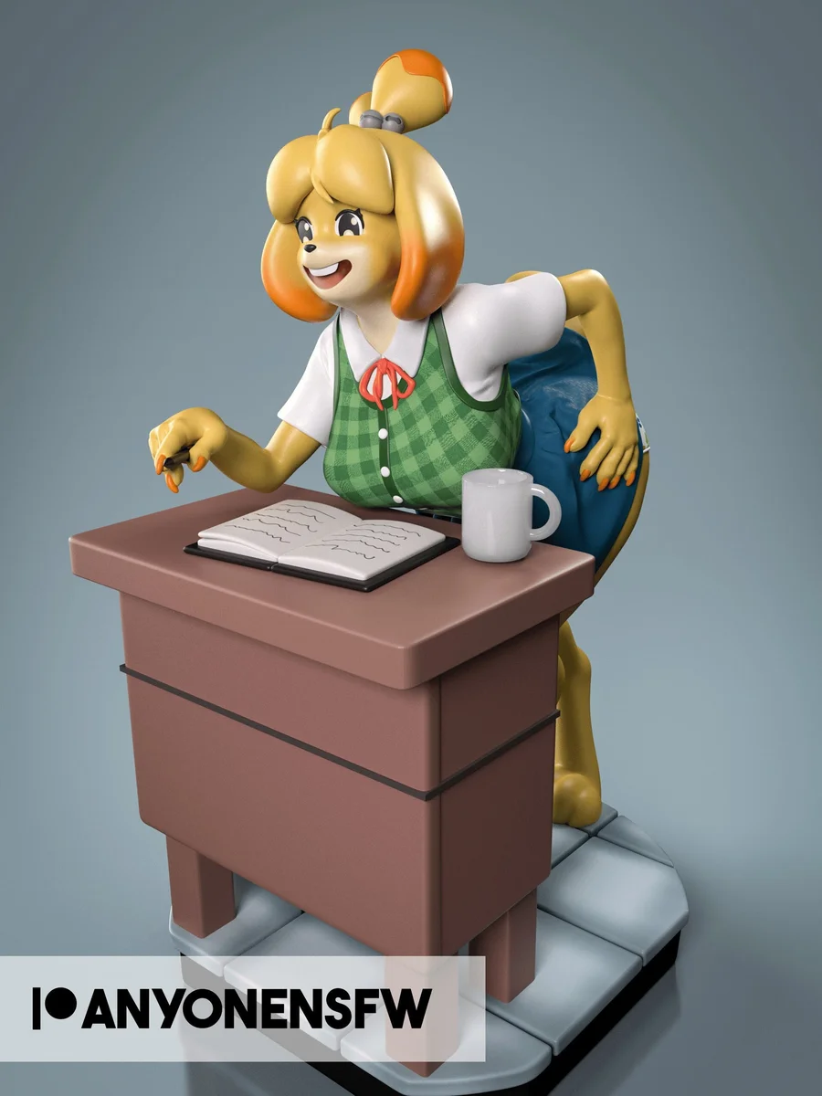 Isabelle | Fan Art | 3D Printed Resin Model Garage Kit | *Un-Painted* | AnyoneNSFW