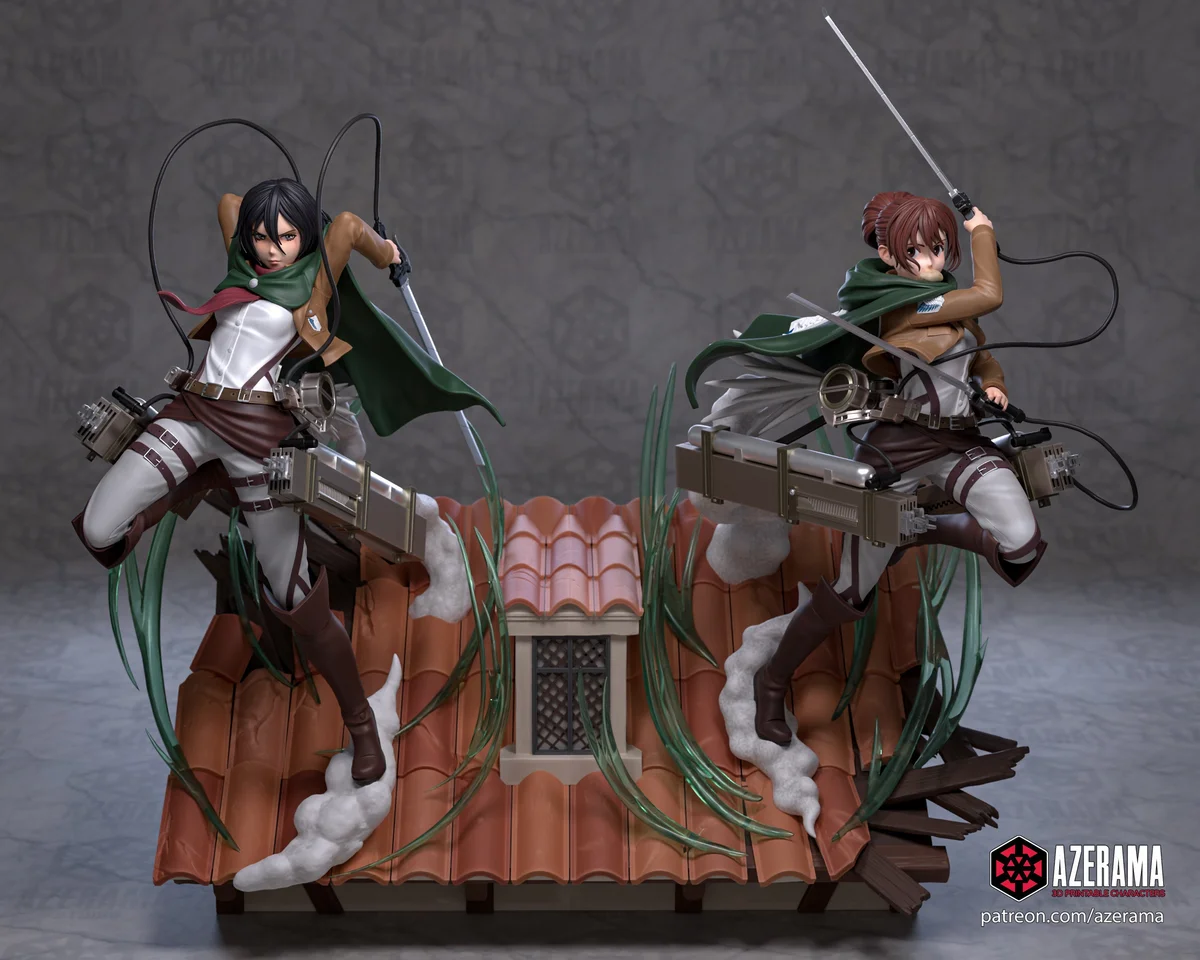 Survey Corps Soldier 2 | Fan Art | 3D Printed Resin Model Garage Kit | *Un-Painted* | Azerama 6
