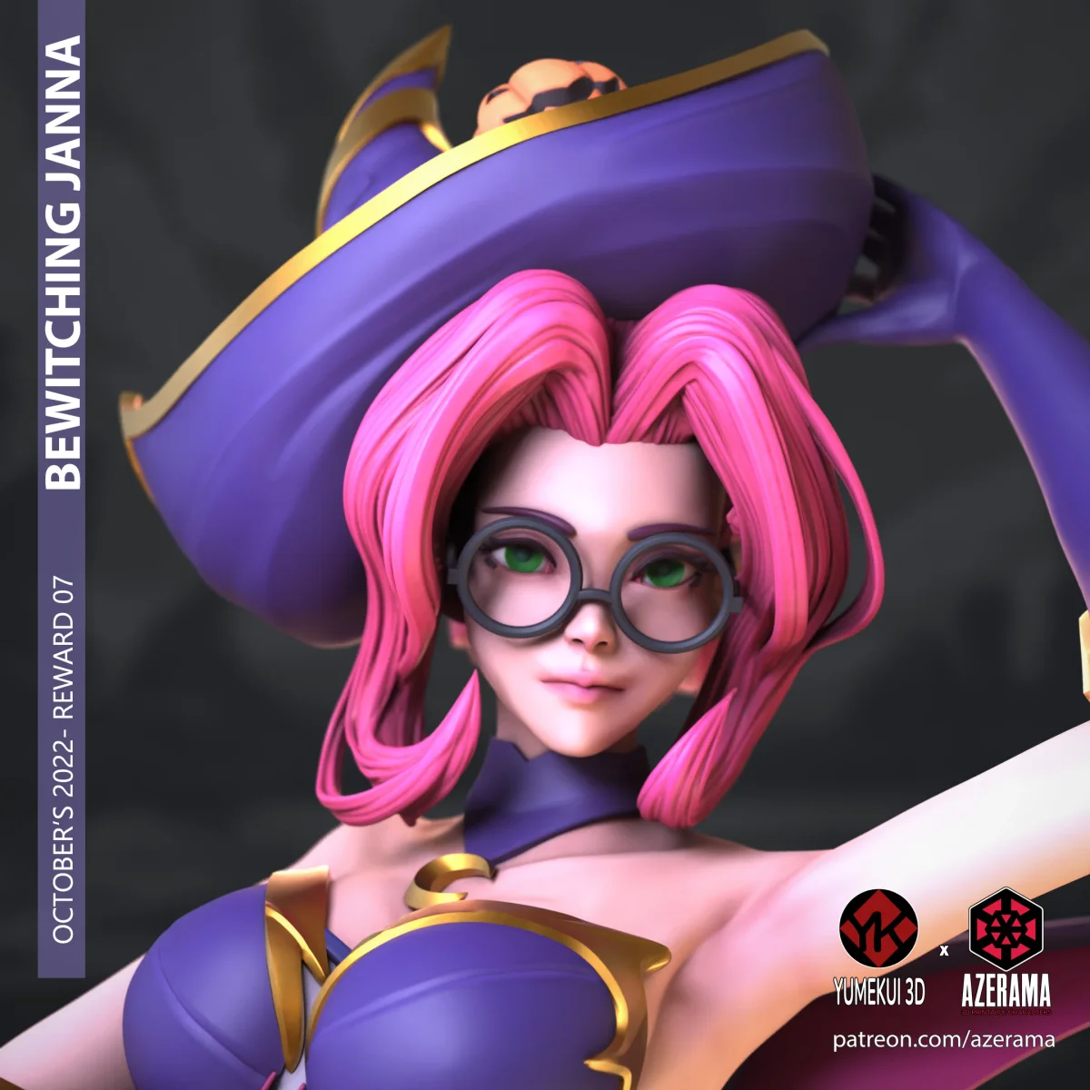 Bewitching Janna | Fan Art | 3D Printed Resin Model Garage Kit | *Un-Painted* | Azerama