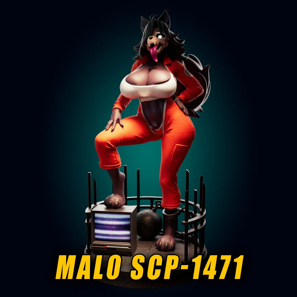 MalO | Fan Art | 3D Printed Resin Model Garage Kit | *Un-Painted* | Officer Rhu