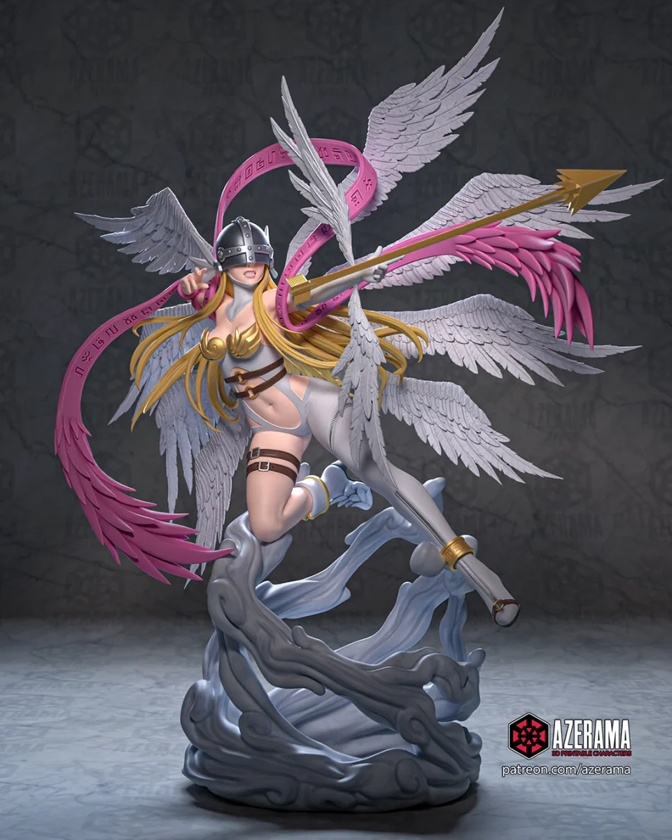 Angewomon | Fan Art | 3D Printed Resin Model Garage Kit | *Un-Painted* | Azerama