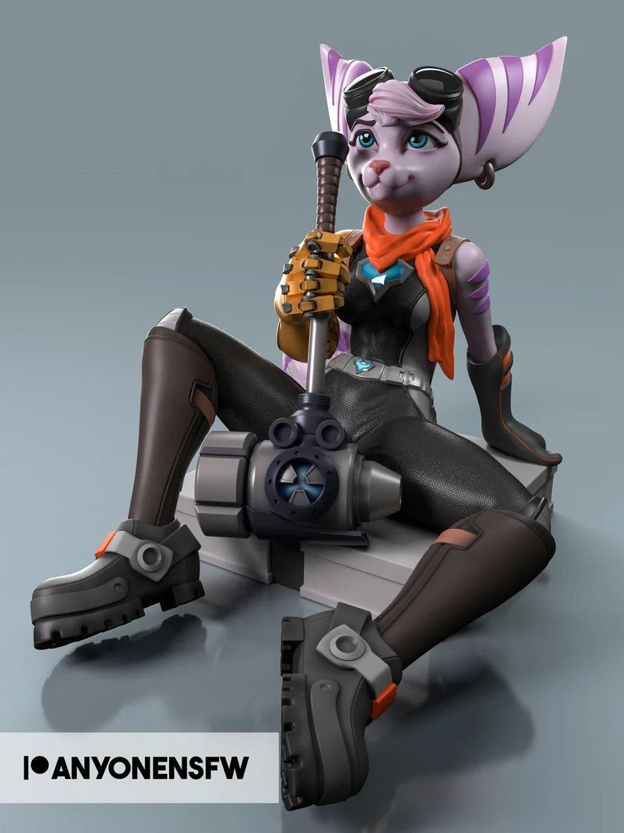 Rivet | Fan Art | 3D Printed Resin Model Garage Kit | *Un-Painted* | AnyoneNSFW