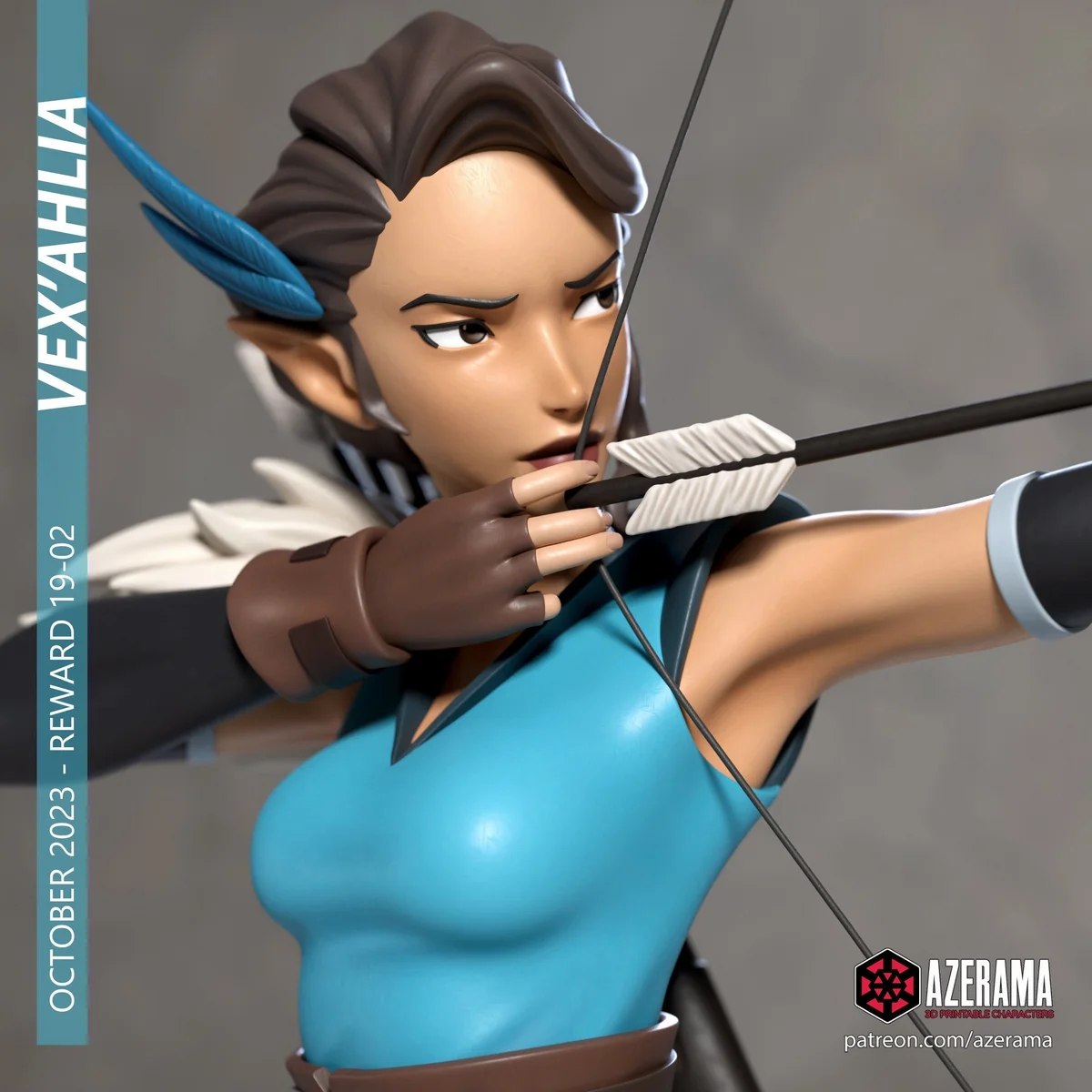 Vex | Fan Art | 3D Printed Resin Model Garage Kit | *Un-Painted* | Azerama