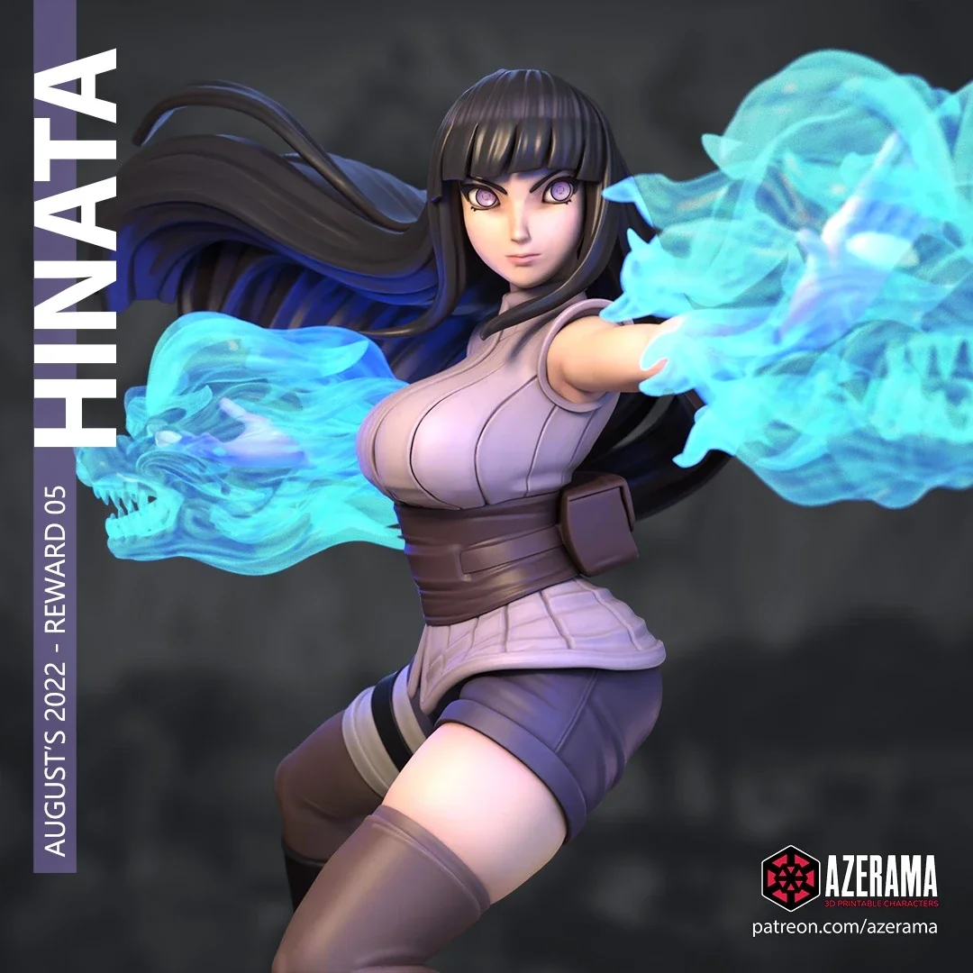 Hinata | Fan Art | 3D Printed Resin Model Garage Kit | *Un-Painted* | Azerama