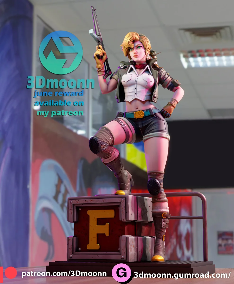 Eri | Fan Art | 3D Printed Resin Model Garage Kit | *Un-Painted* | 3DMoon