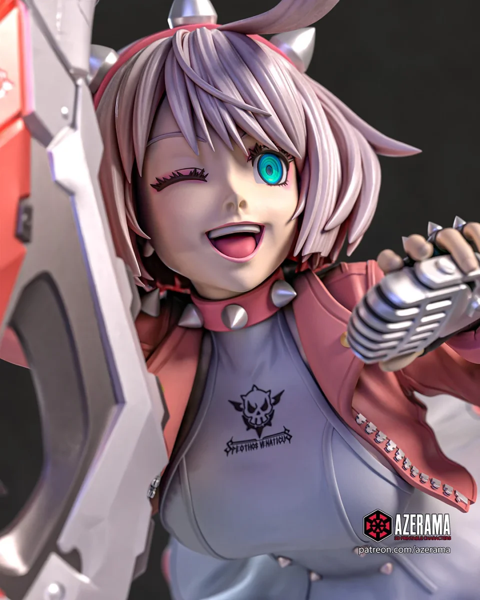 Elphelt | Fan Art | 3D Printed Resin Model Garage Kit | *Un-Painted* | Azerama