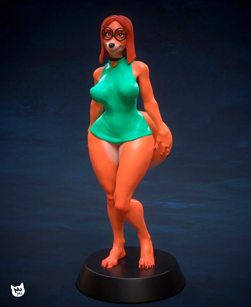 Dog Girl | Fan Art | 3D Printed Resin Model Garage Kit | *Un-Painted* | AnyoneNSFW