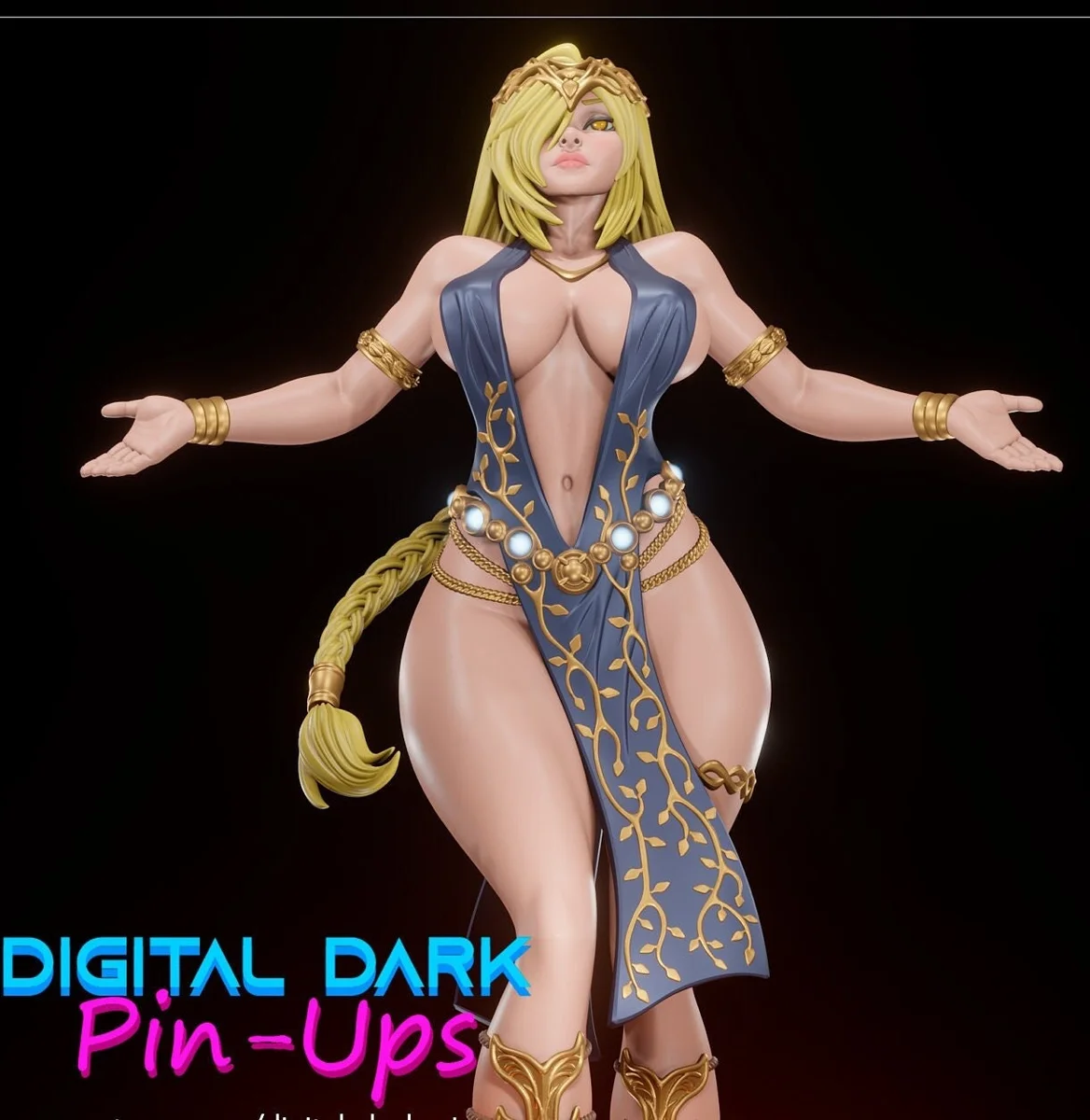 Queen Marika SFW-NSFW | Fan Art | 3D Printed Resin Model Garage Kit | *Un-Painted* | Digital Dark