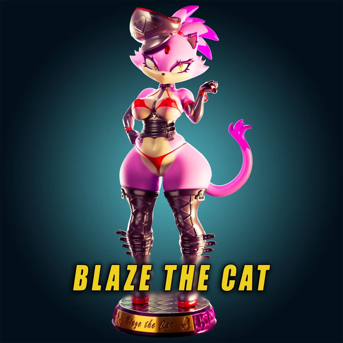 Blaze | Fan Art | 3D Printed Resin Model Garage Kit | *Un-Painted* | Officer Rhu