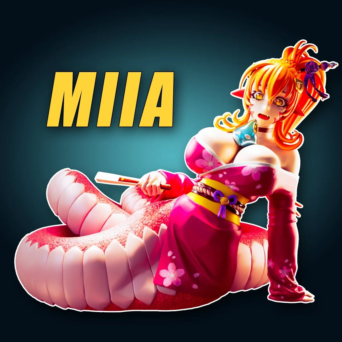 Snake Monster | Fan Art | 3D Printed Resin Model Garage Kit | *Un-Painted* | Officer Rhu