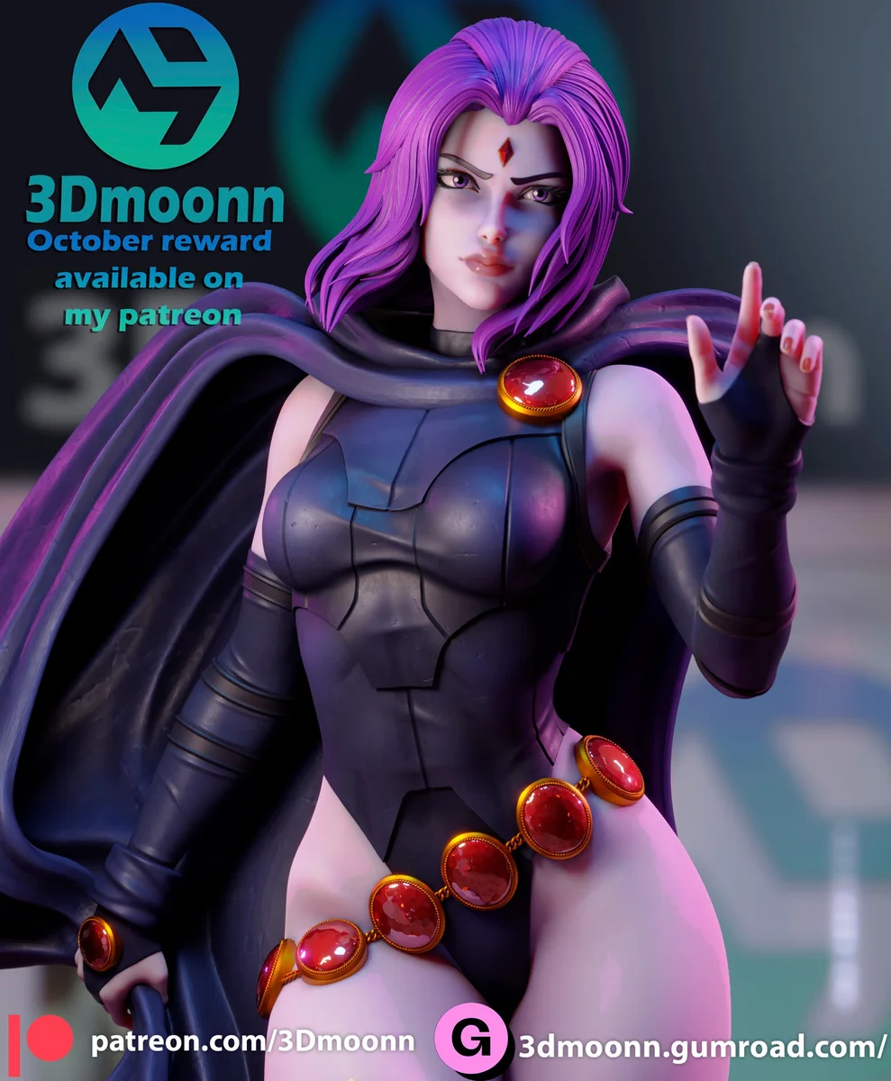Raven | Fan Art | 3D Printed Resin Model Garage Kit | *Un-Painted* | 3DMoon