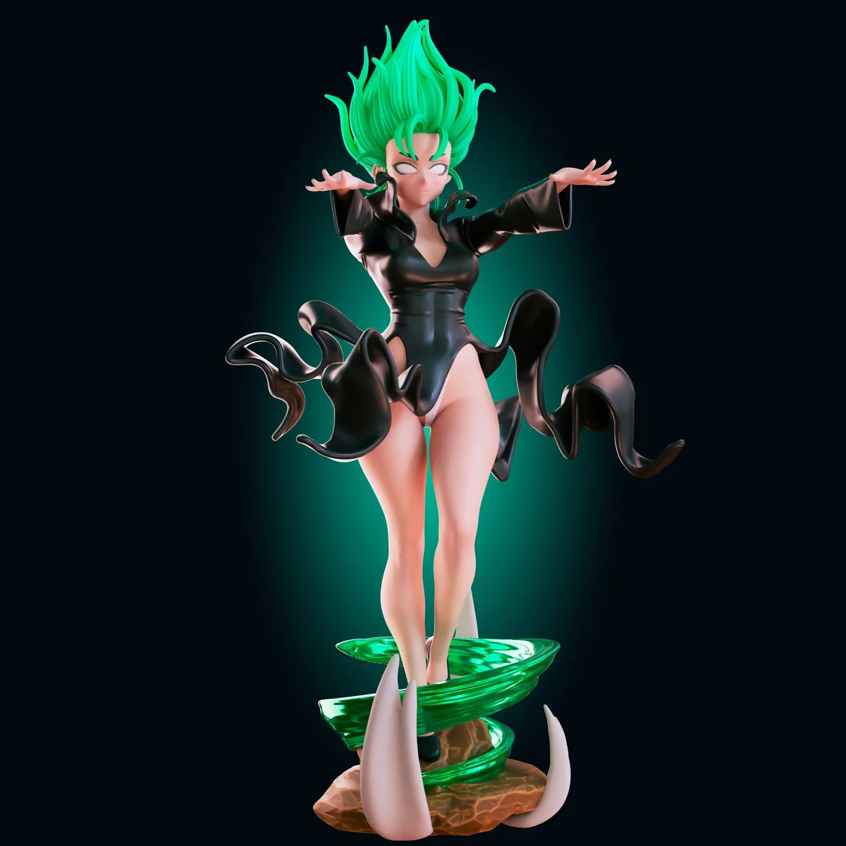Tornado Girl | Fan Art | 3D Printed Resin Model Garage Kit | *Un-Painted* | Officer Rhu