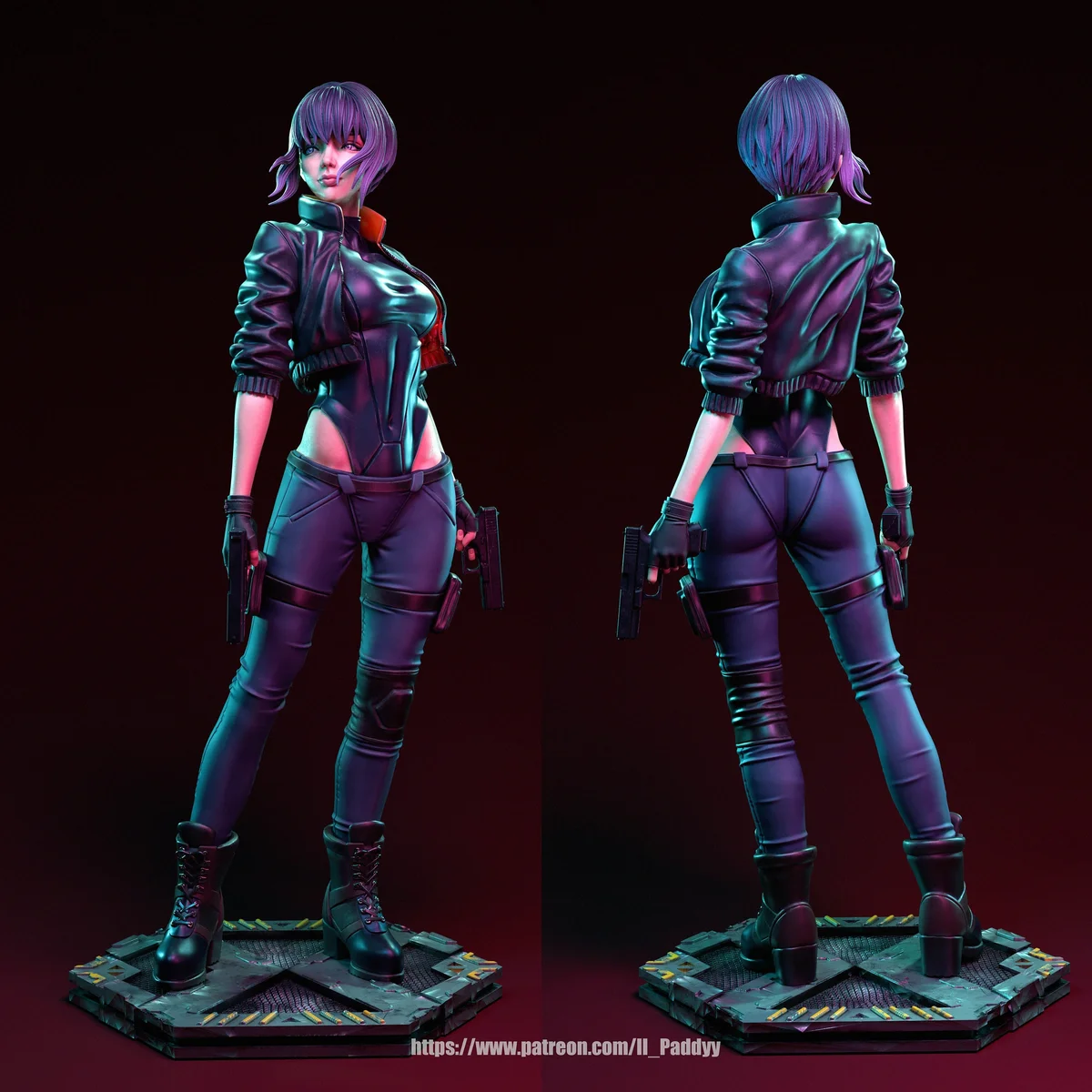 Major | Fan Art | 3D Printed Resin Model Garage Kit | *Un-Painted* | Il Paddyy