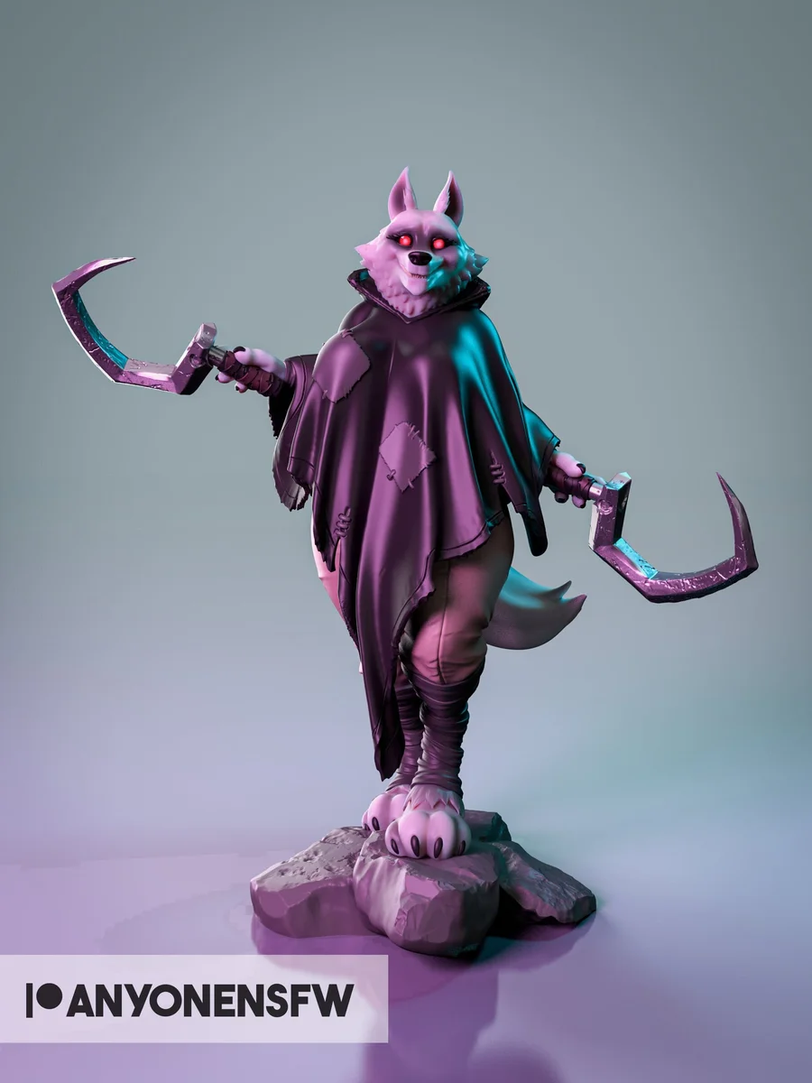 Bad Wolf | Fan Art | 3D Printed Resin Model Garage Kit | *Un-Painted* | AnyoneNSFW