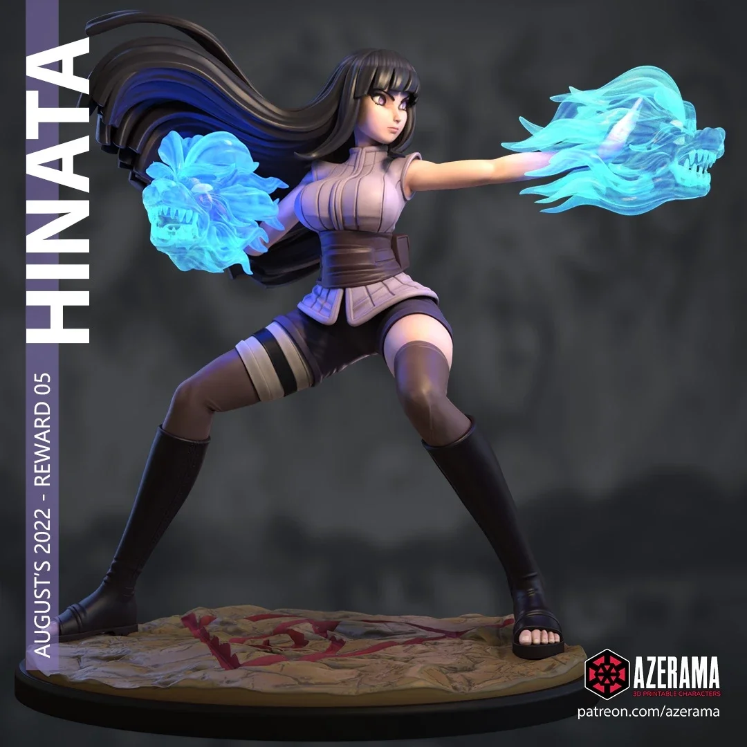 Hinata | Fan Art | 3D Printed Resin Model Garage Kit | *Un-Painted* | Azerama 2