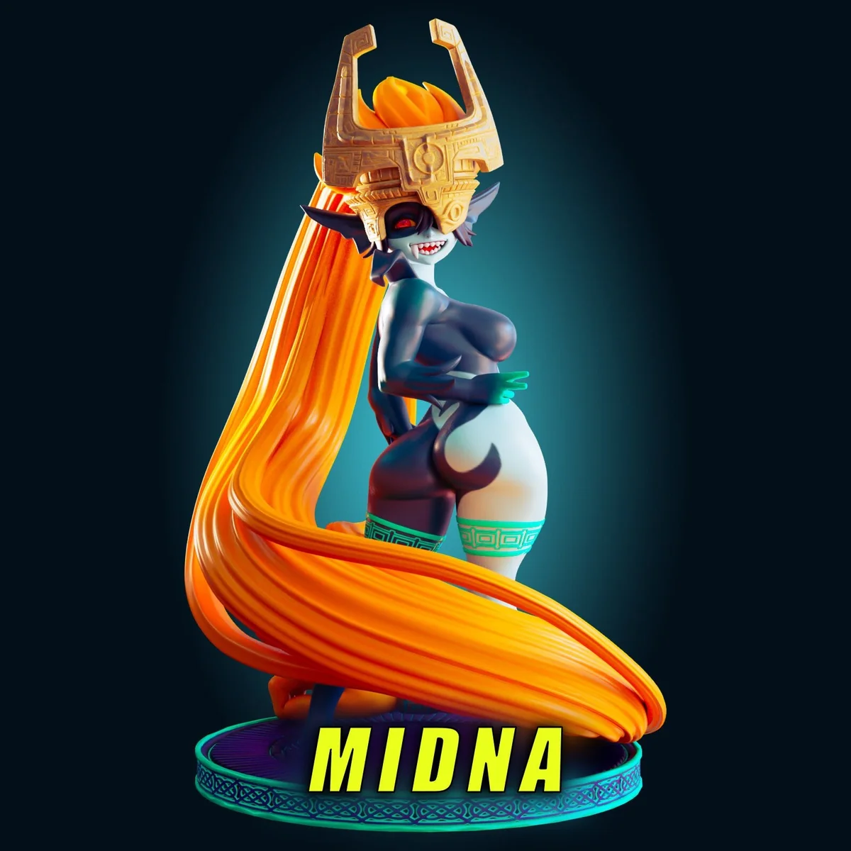 Midna | Fan Art | 3D Printed Resin Model Garage Kit | *Un-Painted* | Officer Rhu