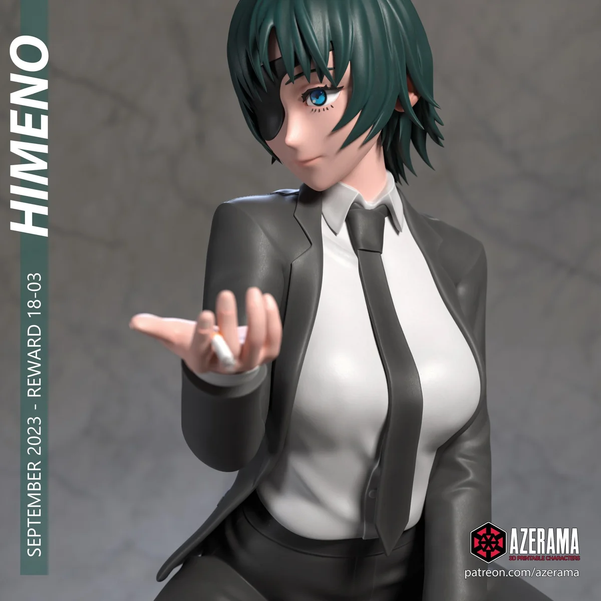 Himeno | Fan Art | 3D Printed Resin Model Garage Kit | *Un-Painted* | Azerama