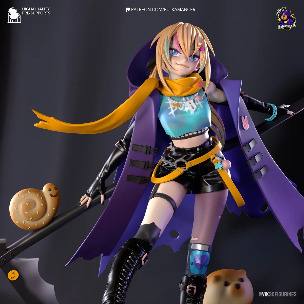 Bulka Crustreaper | Fan Art | 3D Printed Resin Model Garage Kit | *Un-Painted* | Bulkamancer