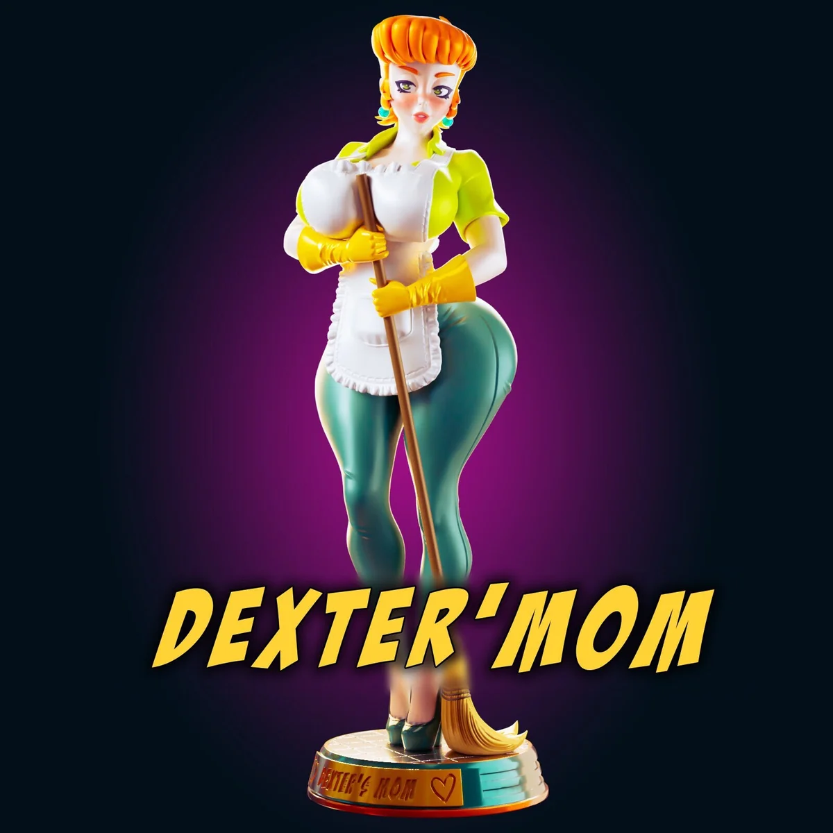 Cleaning Lady | Fan Art | 3D Printed Resin Model Garage Kit | *Un-Painted* | Officer Rhu