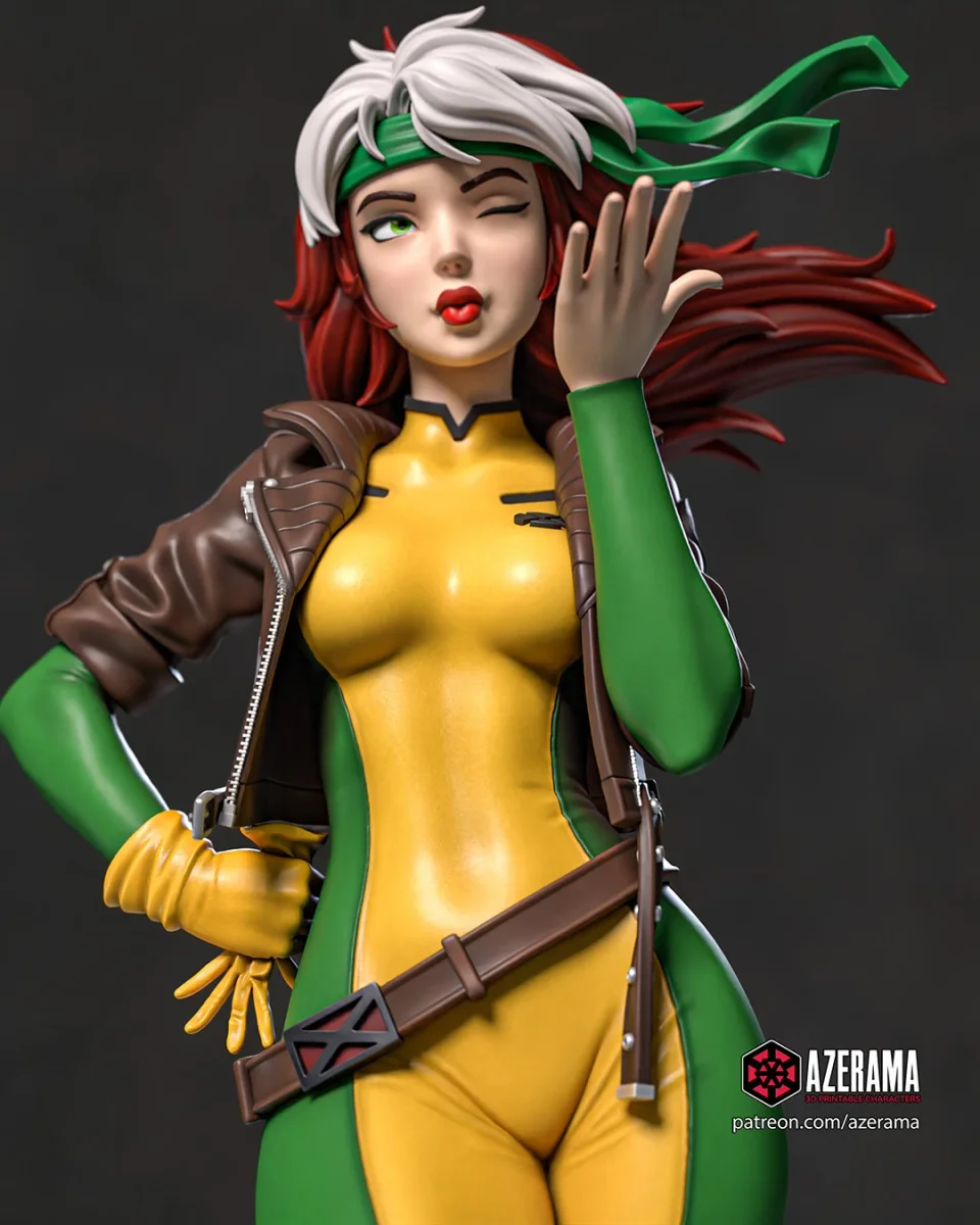 Rogue | Fan Art | 3D Printed Resin Model Garage Kit | *Un-Painted* | Azerama