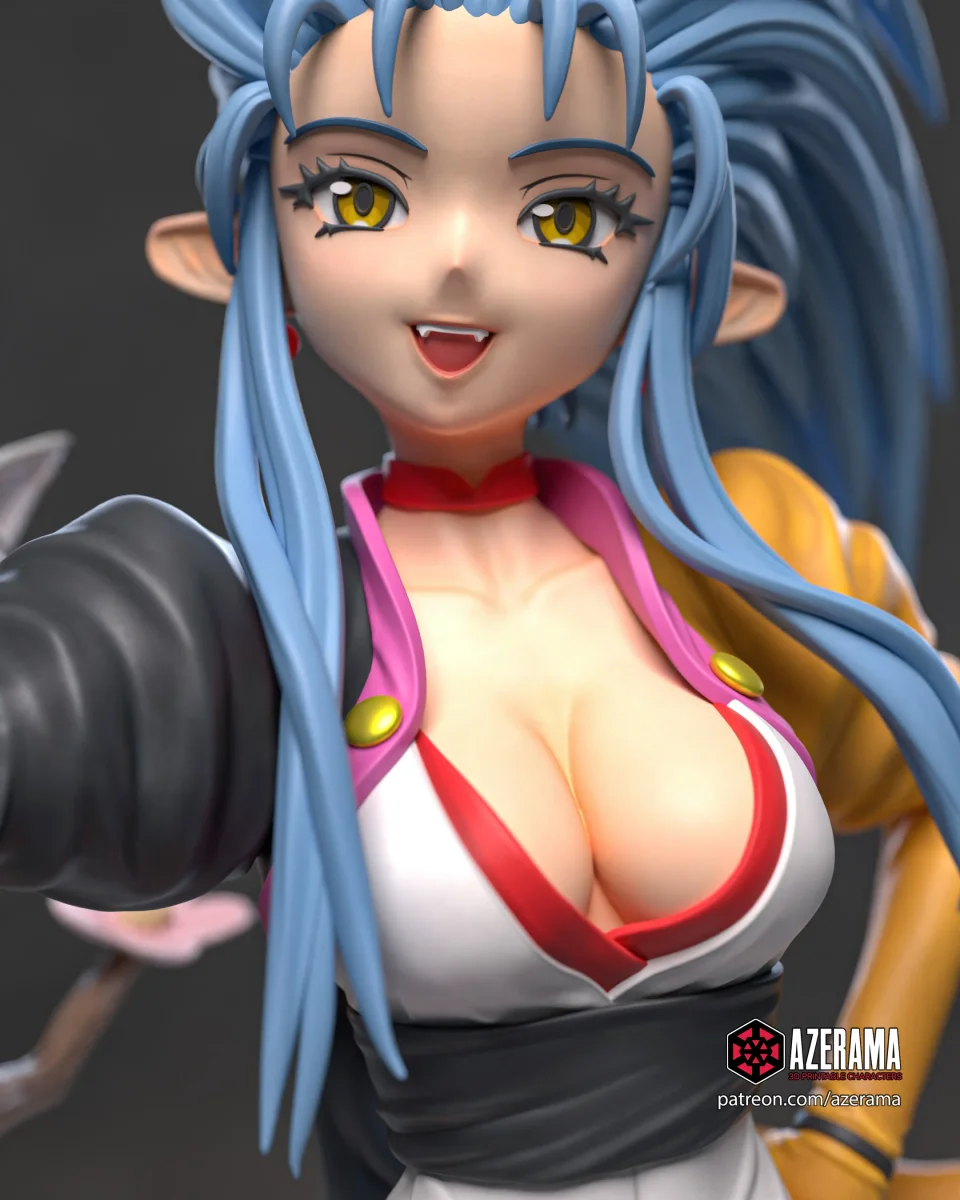 Ryoko | Fan Art | 3D Printed Resin Model Garage Kit | *Un-Painted* | Azerama