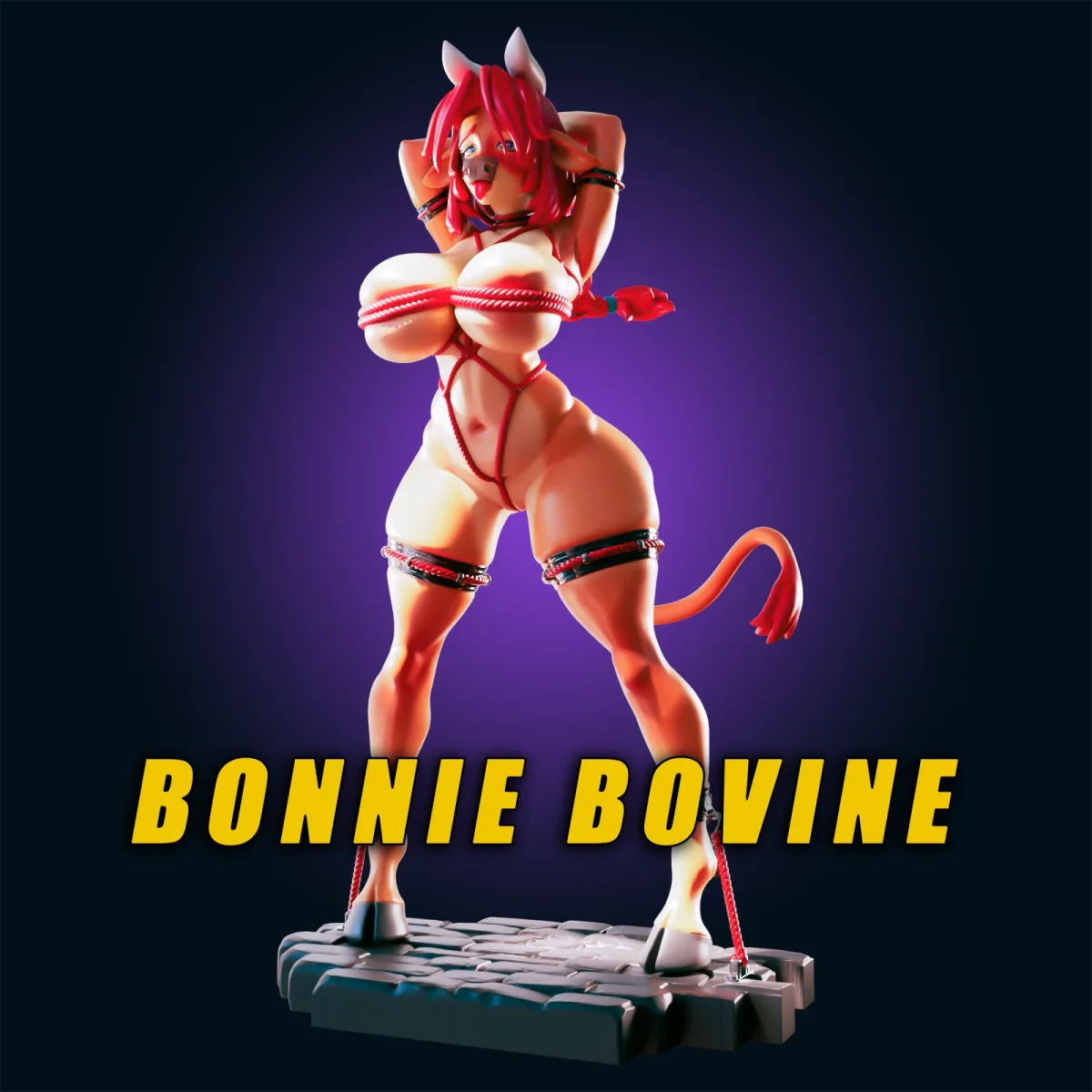 Bonnie Bovine | Fan Art | 3D Printed Resin Model Garage Kit | *Un-Painted* | Officer Rhu