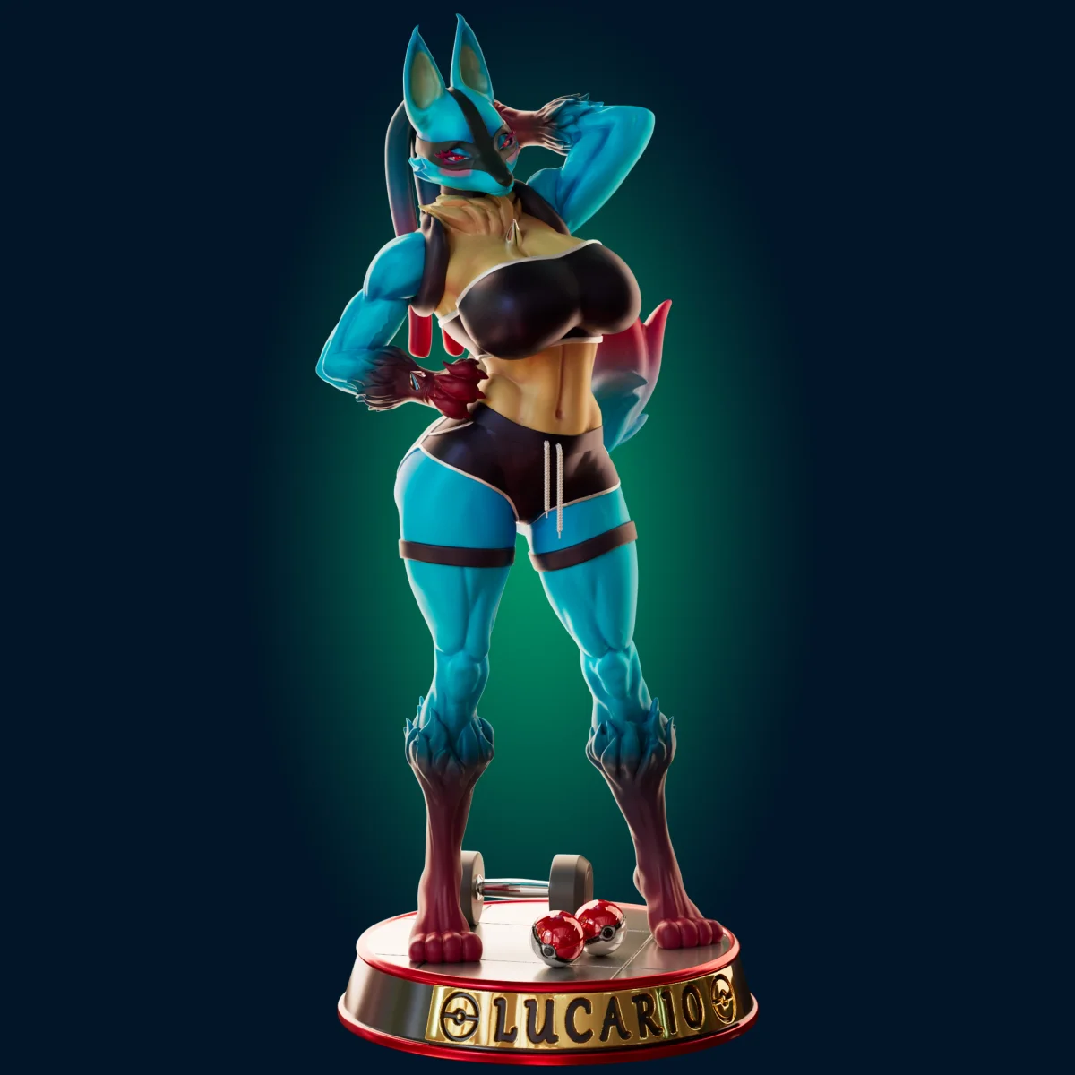 Muscle Mommy | Fan Art | 3D Printed Resin Model Garage Kit | *Un-Painted* | Officer Rhu