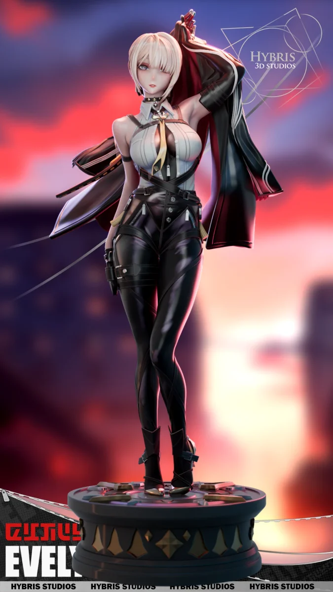 Evelyn | Fan Art | 3D Printed Resin Model Garage Kit | *Un-Painted* | Hybris Studio 2