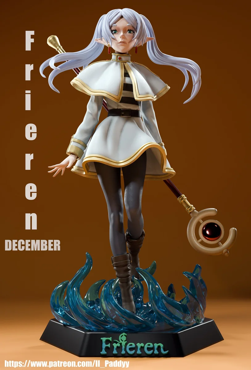 Elven Mage | Fan Art | 3D Printed Resin Model Garage Kit | *Un-Painted* | Il Paddyy