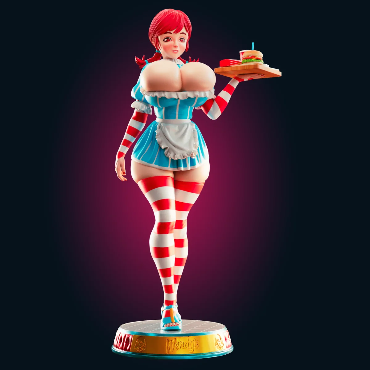 Wendy Ultra Thicc | Fan Art | 3D Printed Resin Model Garage Kit | *Un-Painted* | Officer Rhu