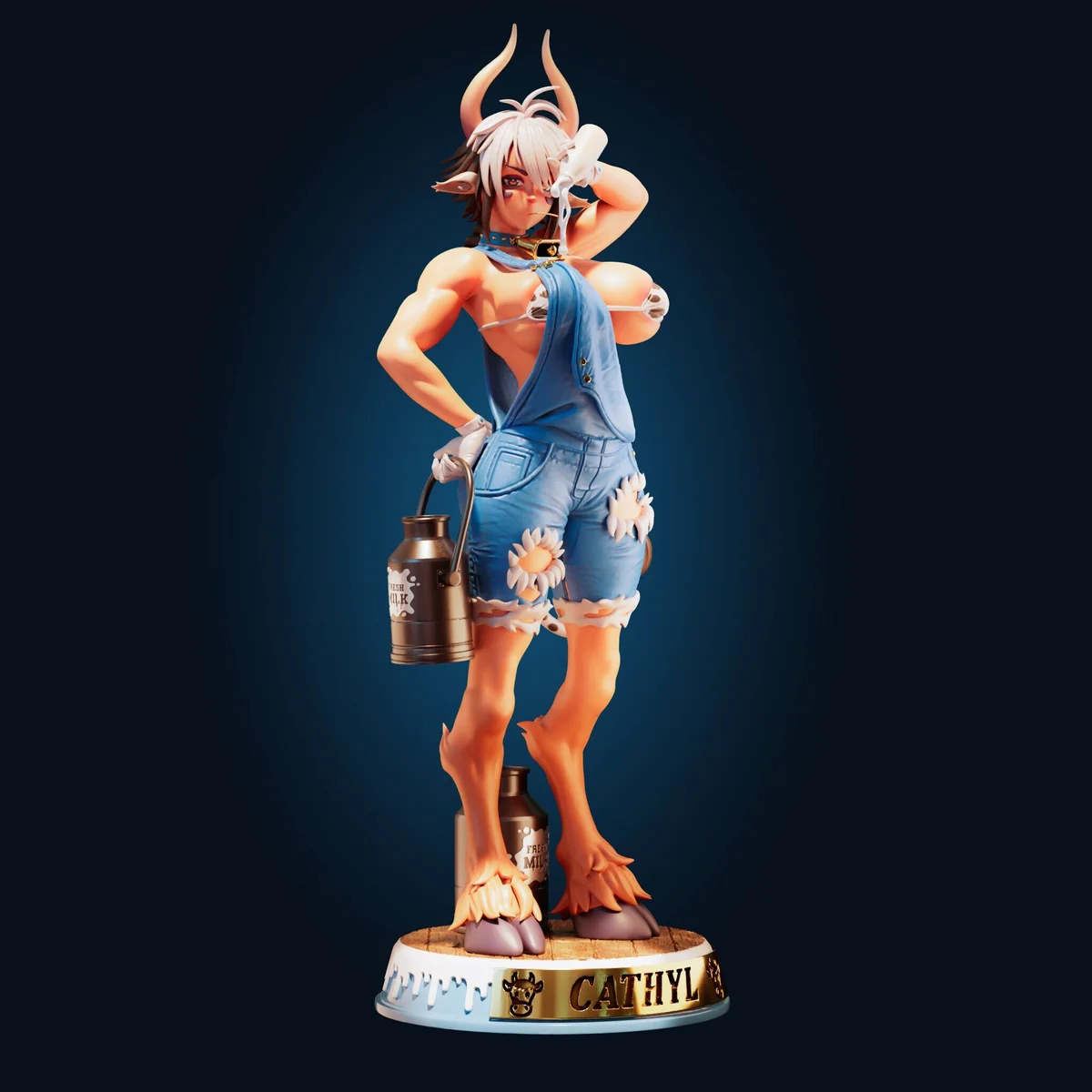 Milk Monster | Fan Art | 3D Printed Resin Model Garage Kit | *Un-Painted* | Officer Rhu