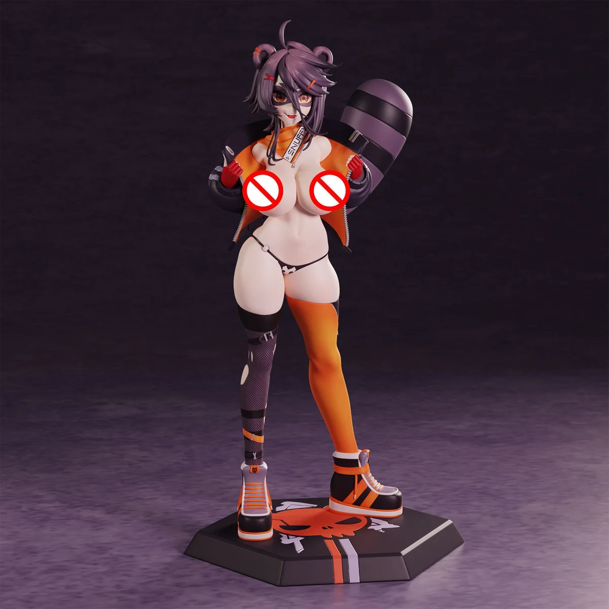 Snuffy Vtuber | Fan Art | 3D Printed Resin Model Garage Kit | *Un-Painted* | Polybits 7