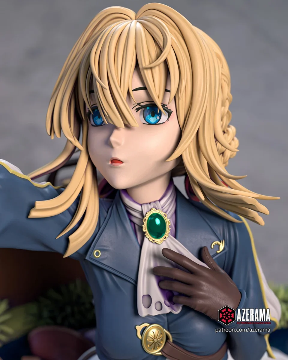Violet Evergarden | Fan Art | 3D Printed Resin Model Garage Kit | *Un-Painted* | Azerama